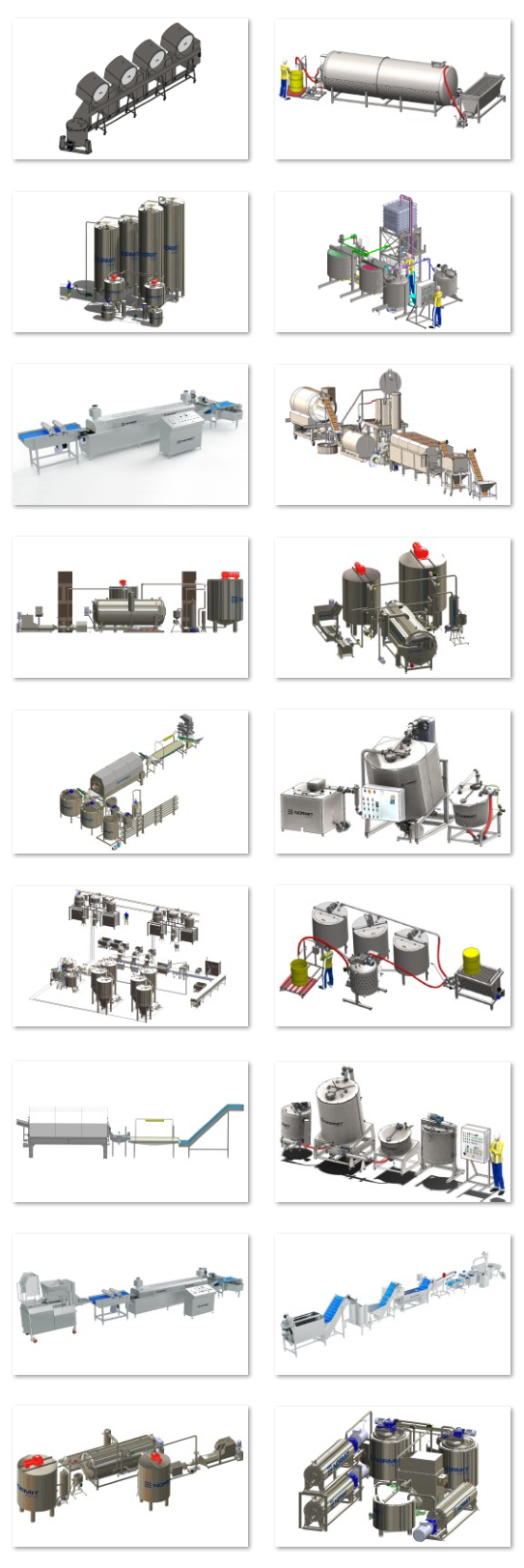 Food processing lines list 4
